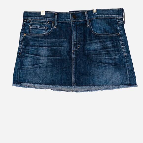 Citizens of Humanity Frayed Denim Mini Skirt Size 29 - Picture 1 of 9